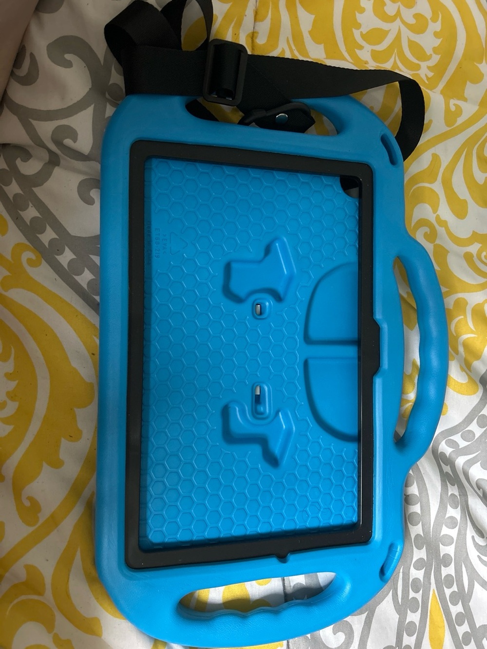 Blue Kids Tablet Protective Carrying Case with Shoulder Strap